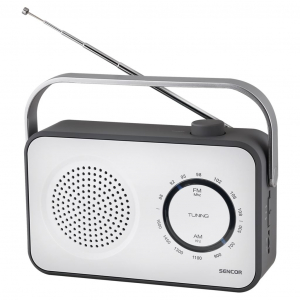 Sencor SRD 2100 W hordozható FM / AM rádió fehér-szürke